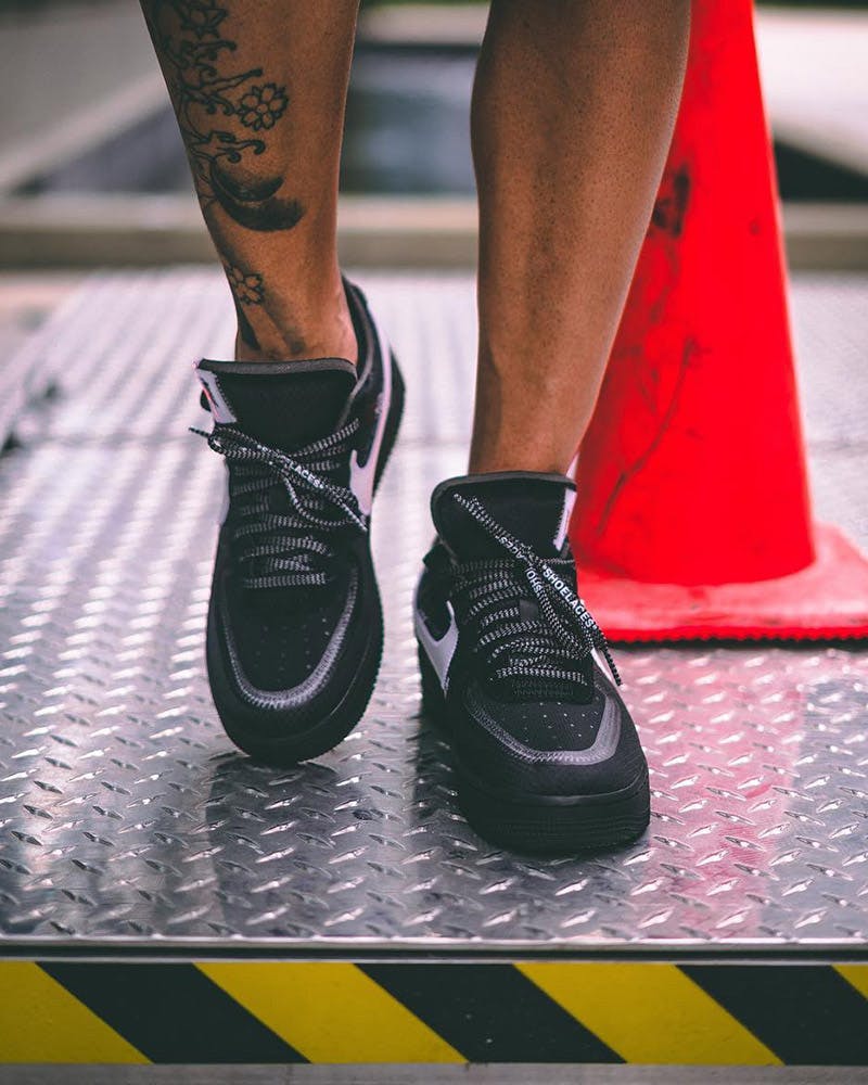 OFF-WHITE x Nike Air Force 1 “Black”: On-Foot Pictures Surfaced