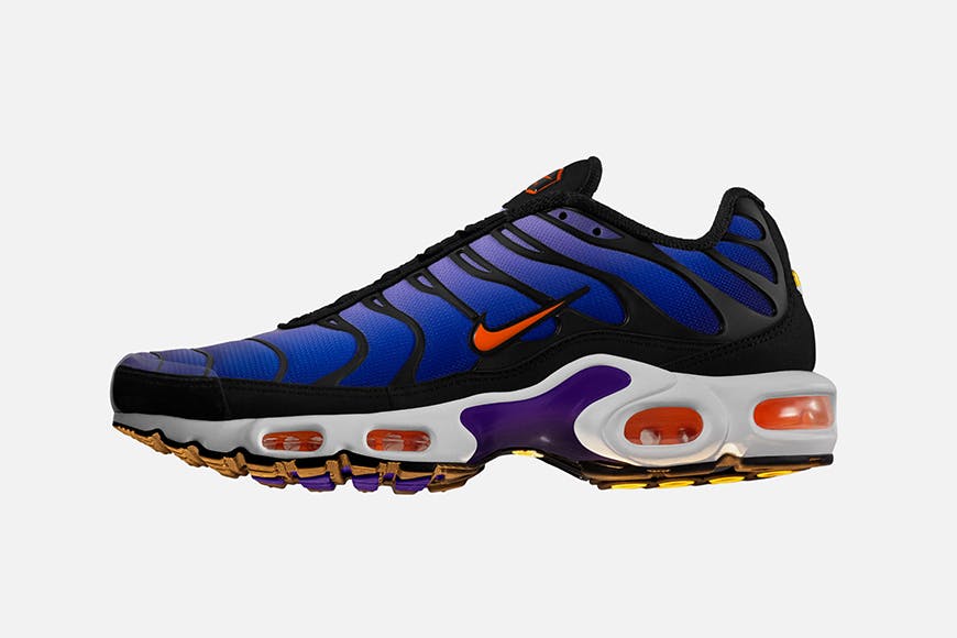 nike air max plus hyperblue sunset purple release date price