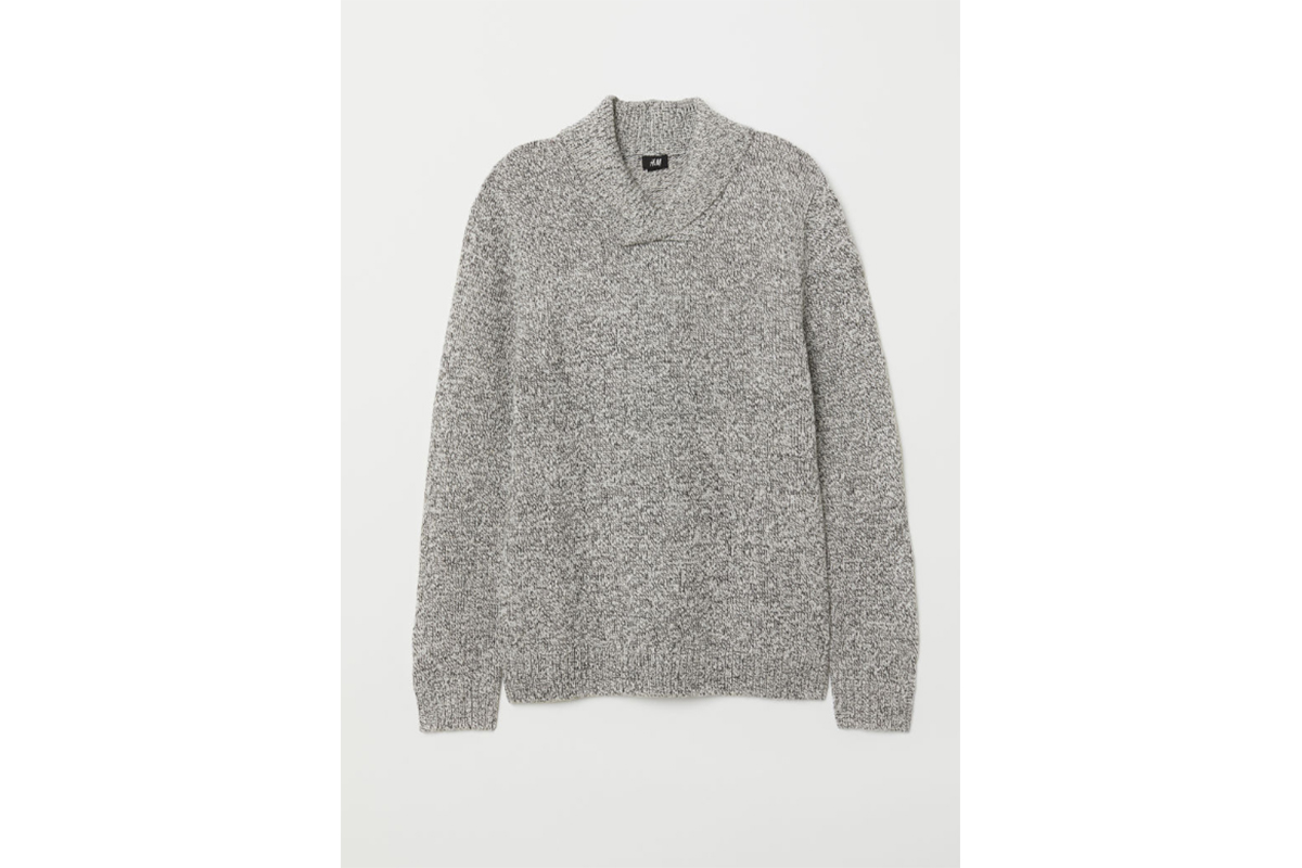 H&M Shawl Collar Sweater Gift Guide holiday