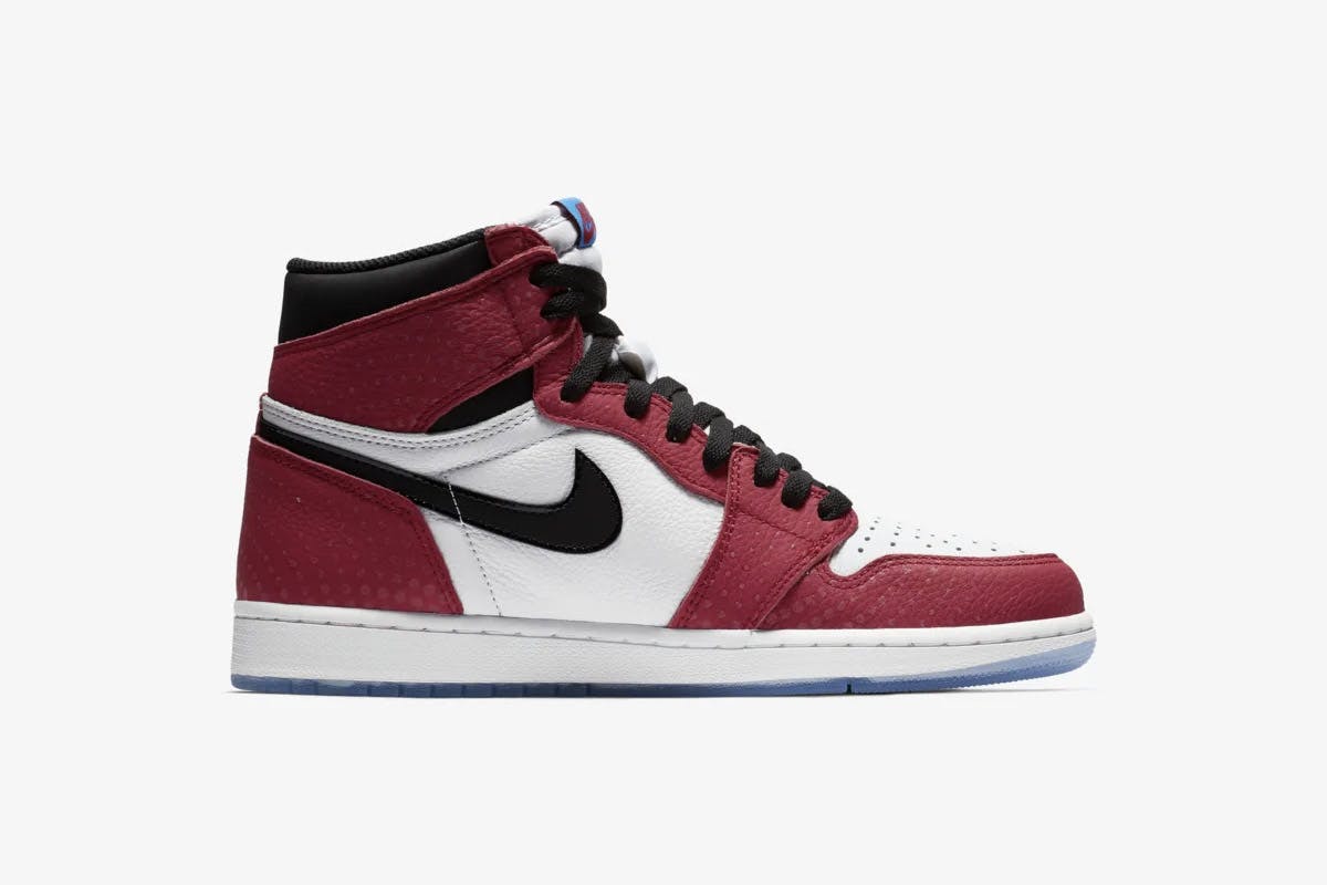 air jordan 1 origin story release date price info Spider-Man: Into the Spider-Verse