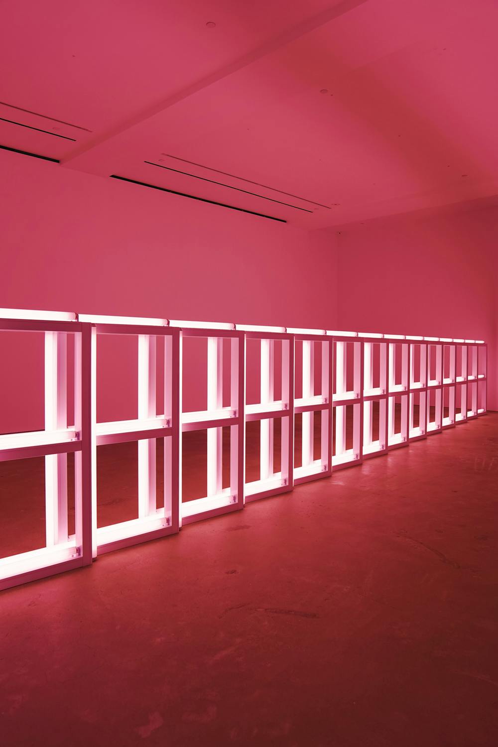 dan flavin donald judd john mccracken fred sandback david zwirner exhibition