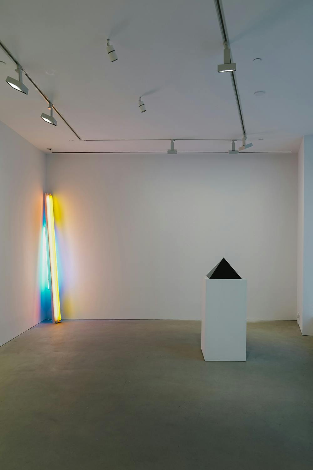 dan flavin donald judd john mccracken fred sandback david zwirner exhibition