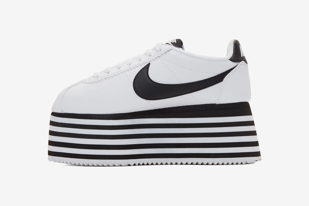 comme des garcons nike cortez platform release date price