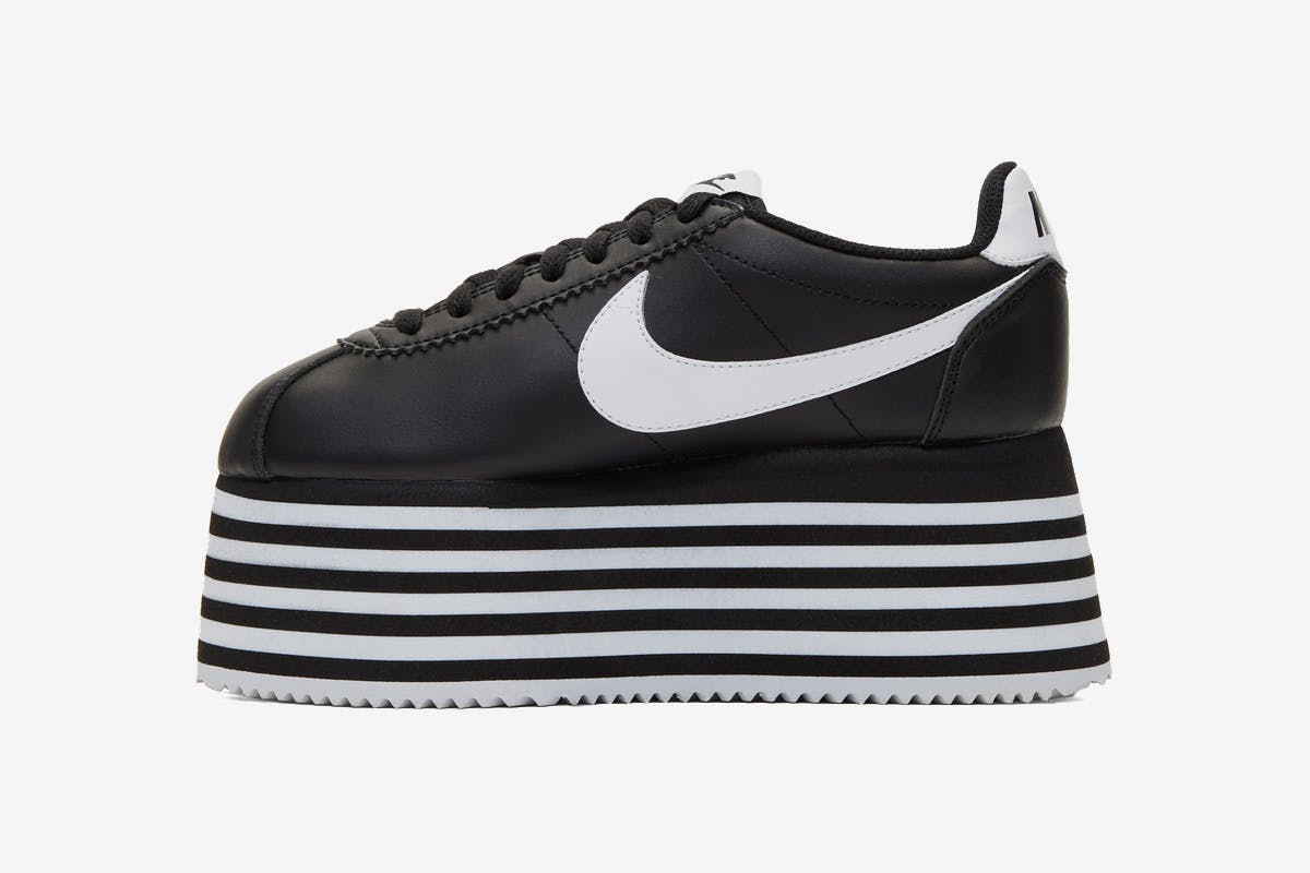 comme des garcons nike cortez platform release date price