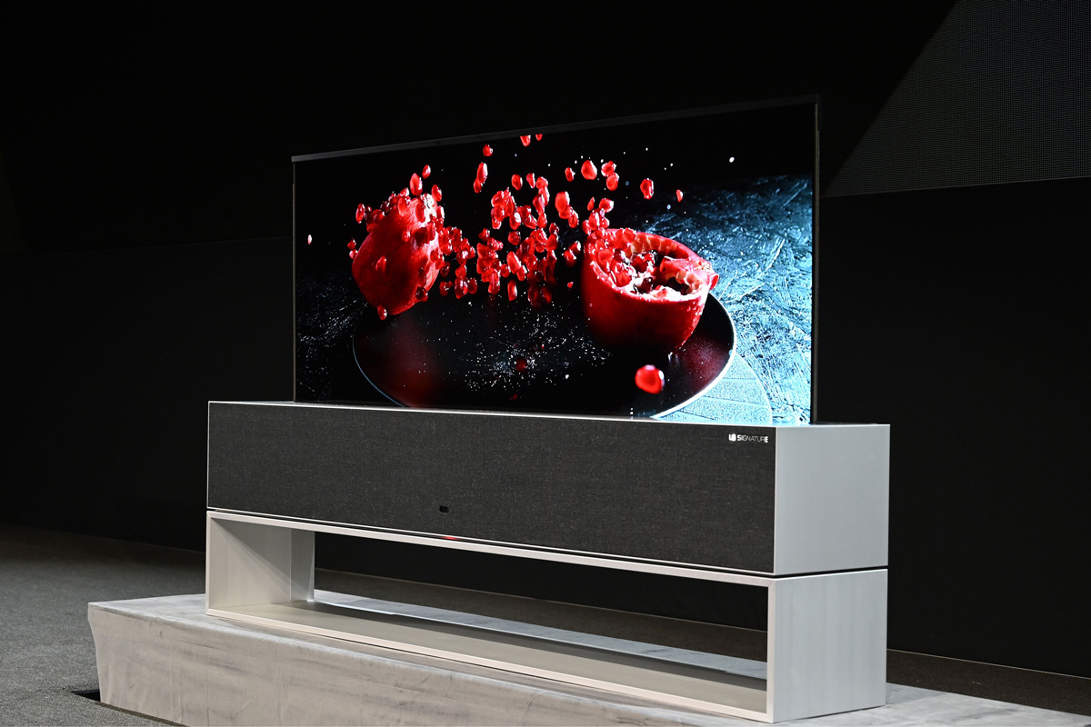 lg rollable oled tv ces2019