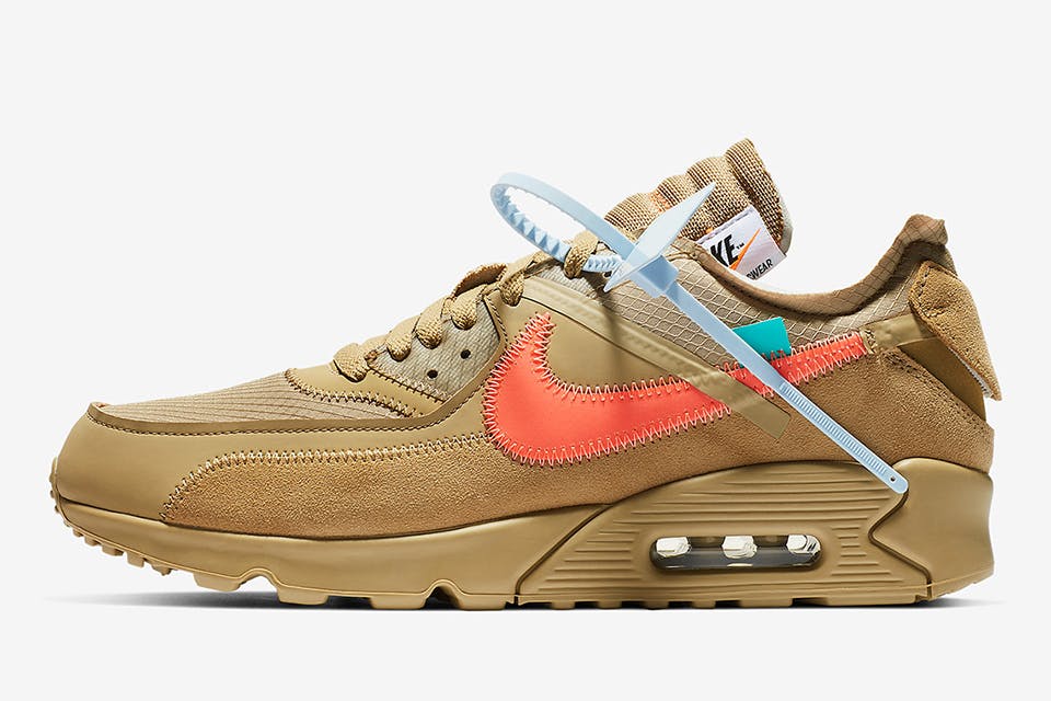 off white nike air max 90 desert ore release date price info OFF-WHITE c/o Virgil Abloh