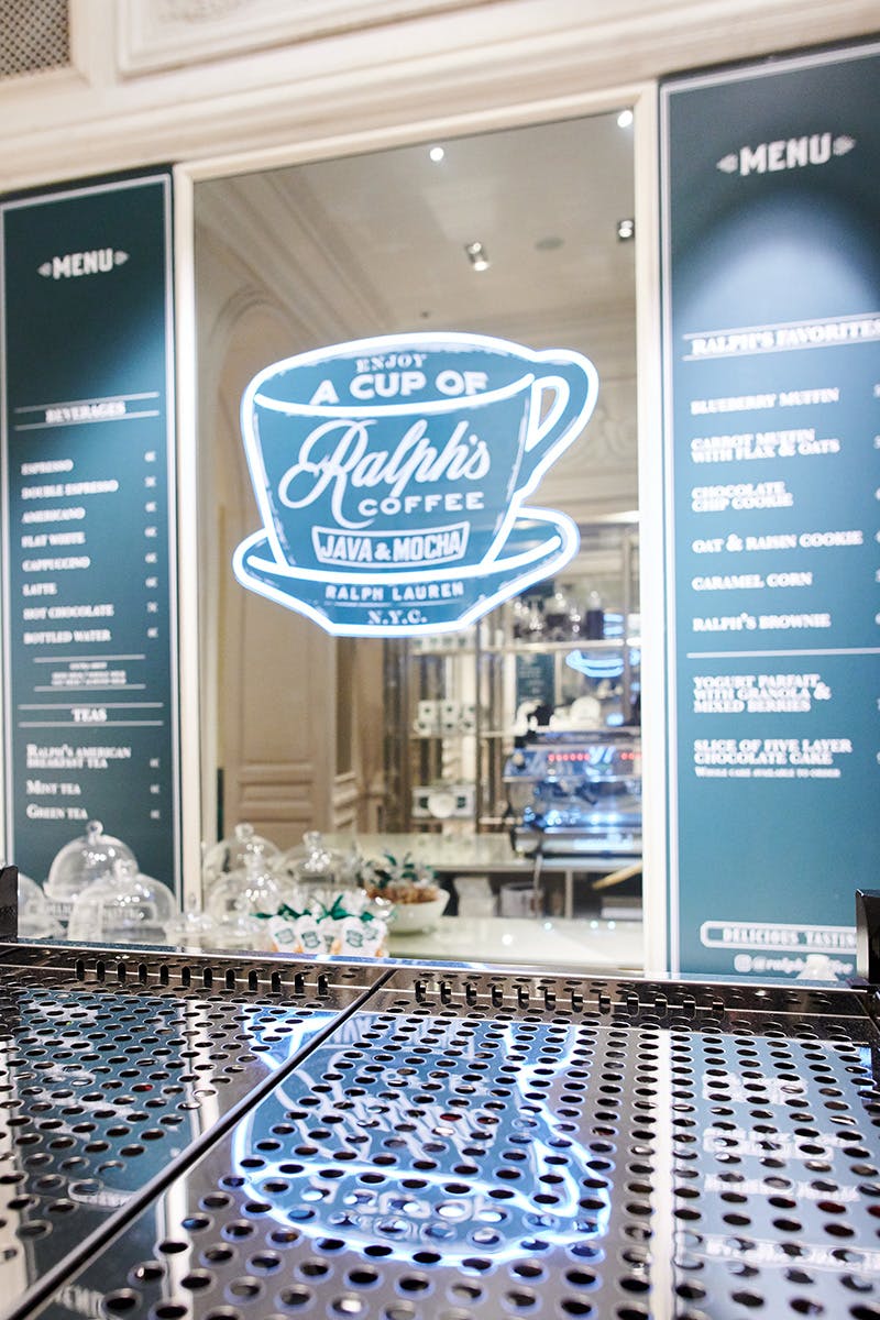 ralph lauren coffee shop pfw