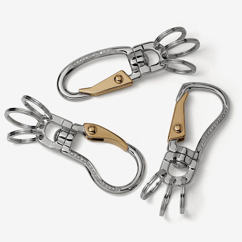 uniform experiment 18k gold carabiner IVXLCDM