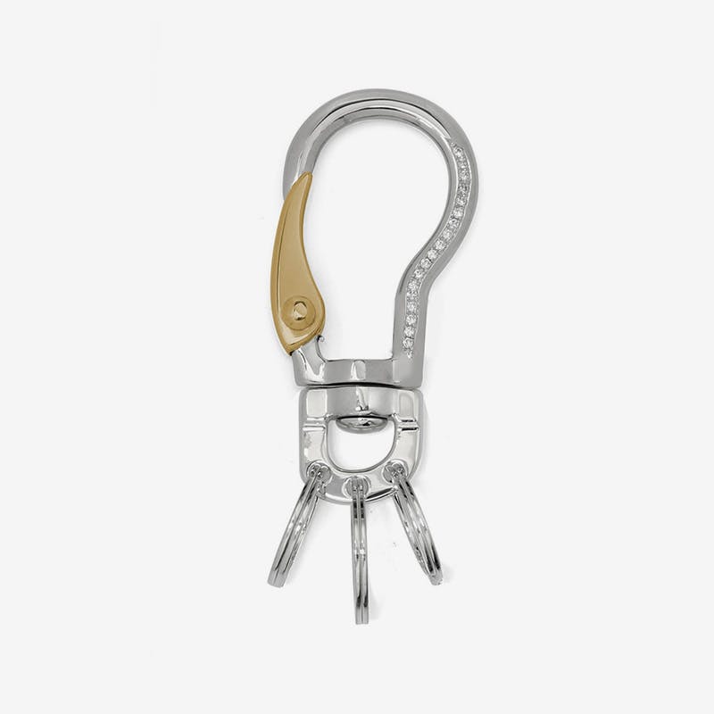 uniform experiment 18k gold carabiner IVXLCDM