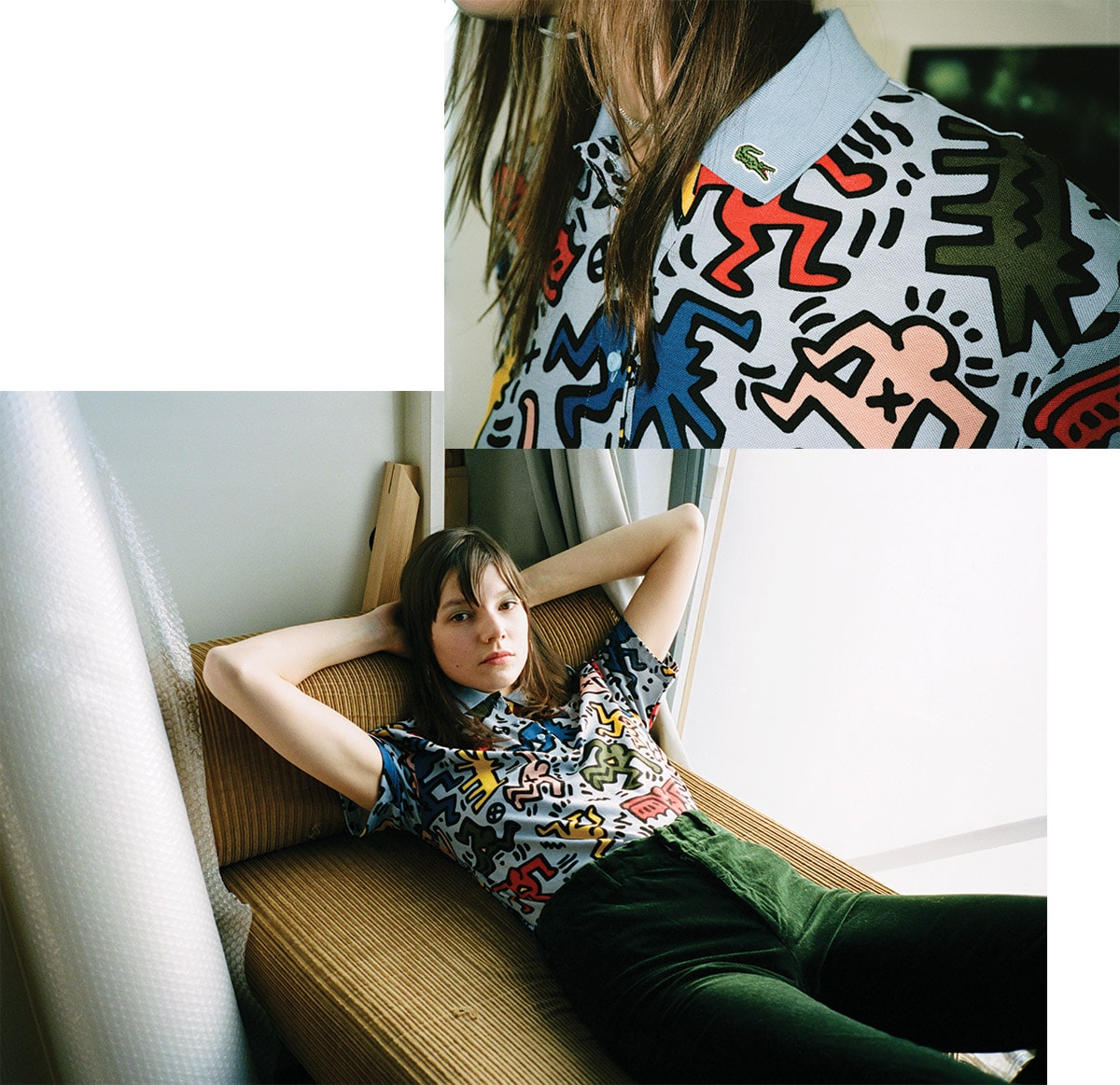 lacoste drop keith haring collaboration collection keith haring foundation