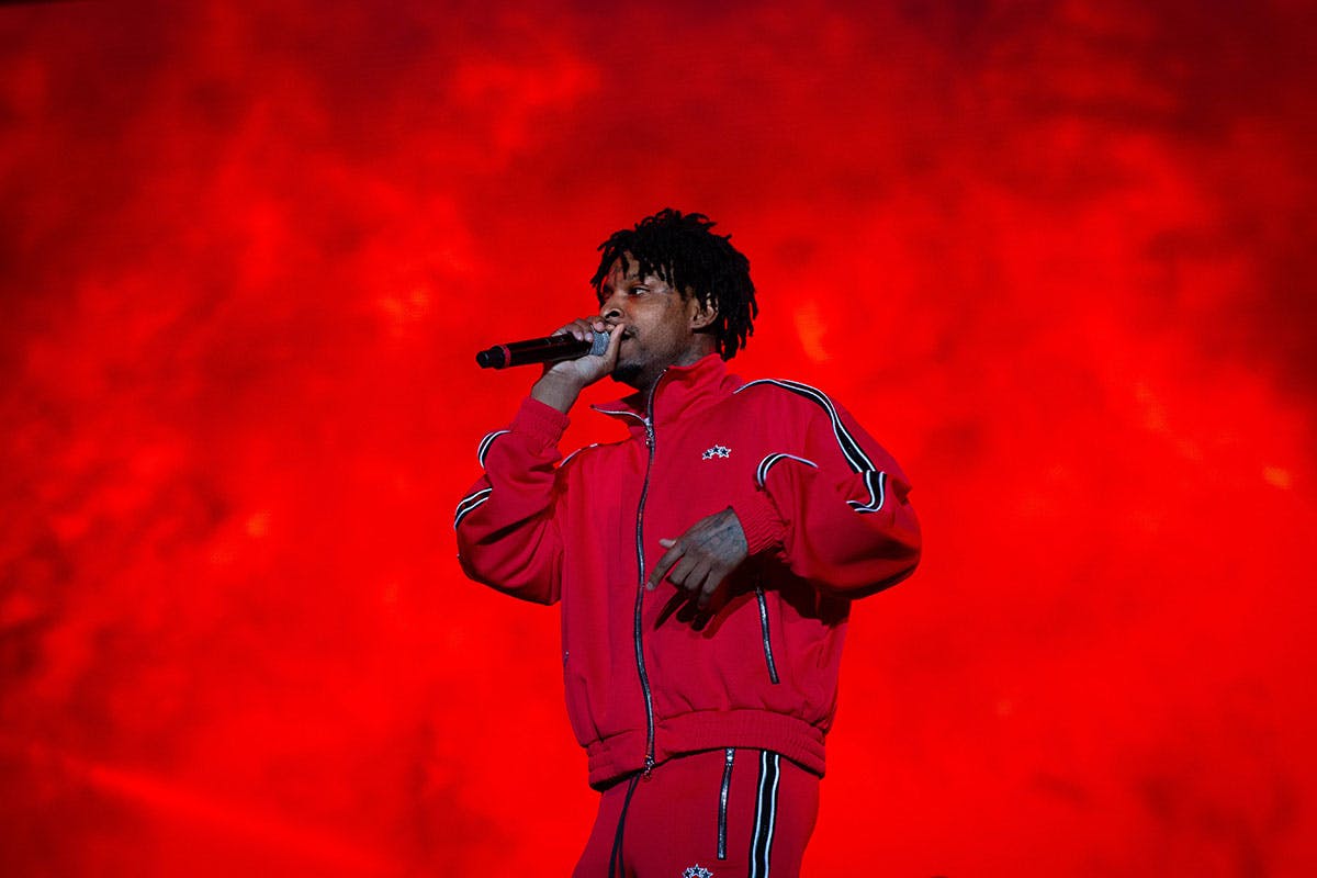 21 Savage performing at dreamville festival recap 6LACK big sean