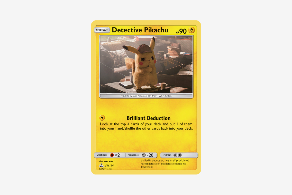 detective pikachu pokemon cards