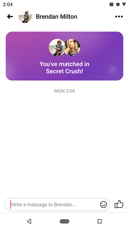 facebook secret crush
