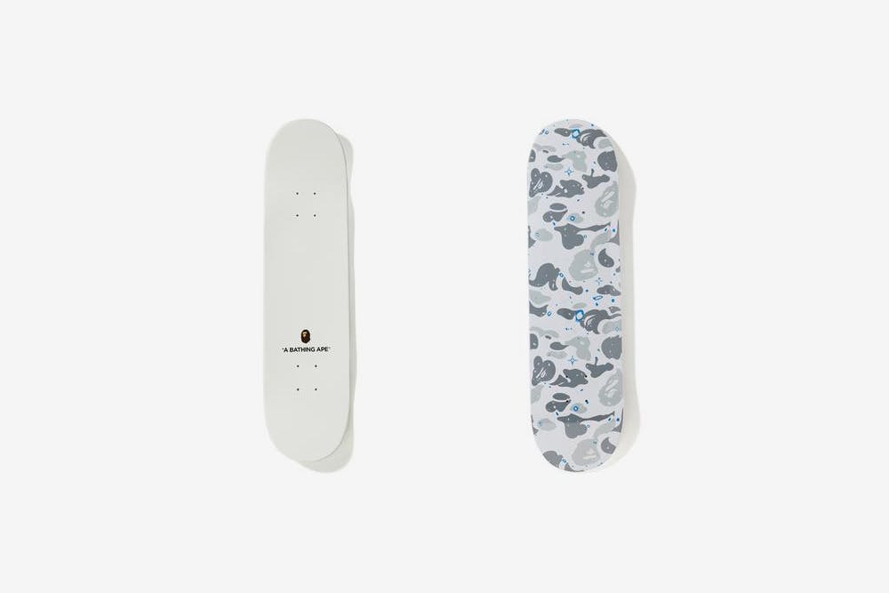 bape space camo skateboard A Bathing Ape