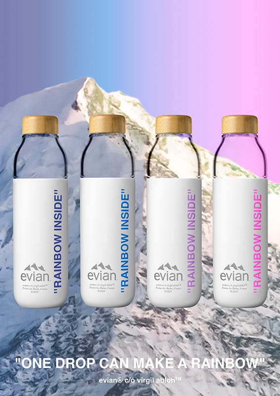 Evian Teams Up With Louis Vuitton Designer Virgil Abloh to Create a  Sustainable (and Chic) Water Bottle