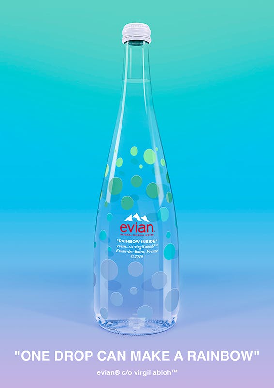 evian by virgil abloh water bottle soma