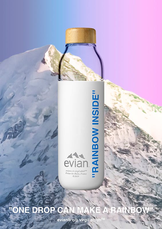 Virgil Abloh & Evian Release 75cl Water Bottle