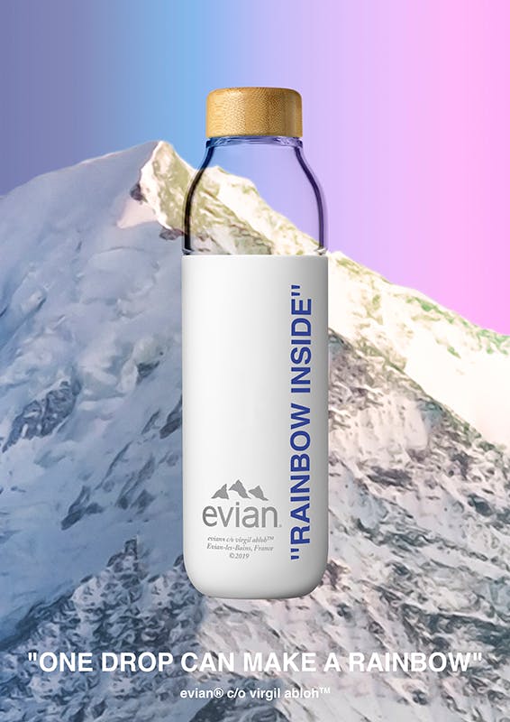 evian by virgil abloh water bottle soma