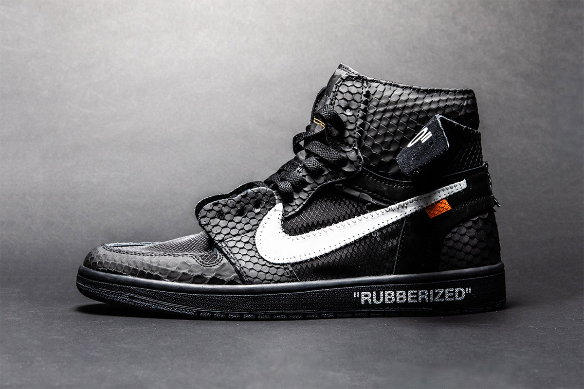 Take a Look at The Shoe Surgeon's Lux Rubberized Python AJ1