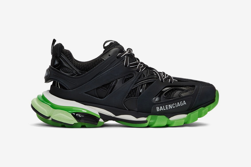 balenciaga track trainers black neon green release date price Balenciaga Speed Trainer balenciaga triple s