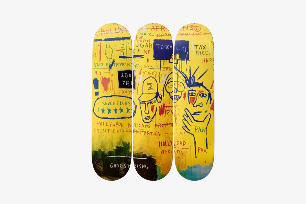 jmb decks main Jean-Michel Basquiat Estate the skateroom