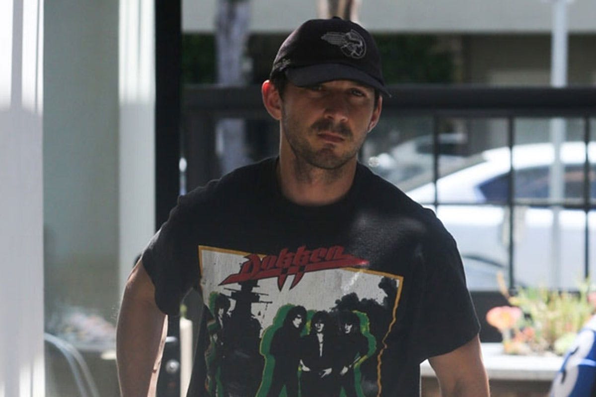 shia labeouf vintage band tee main IGOR Maison Margiela The North Face