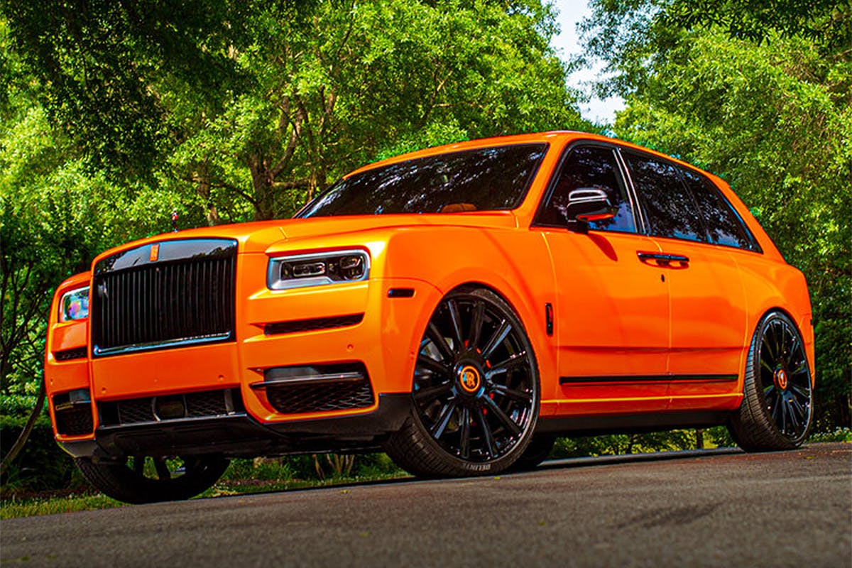 odell beckham jr orange customized rolls royce Cleveland Browns Odell Beckham Jr.