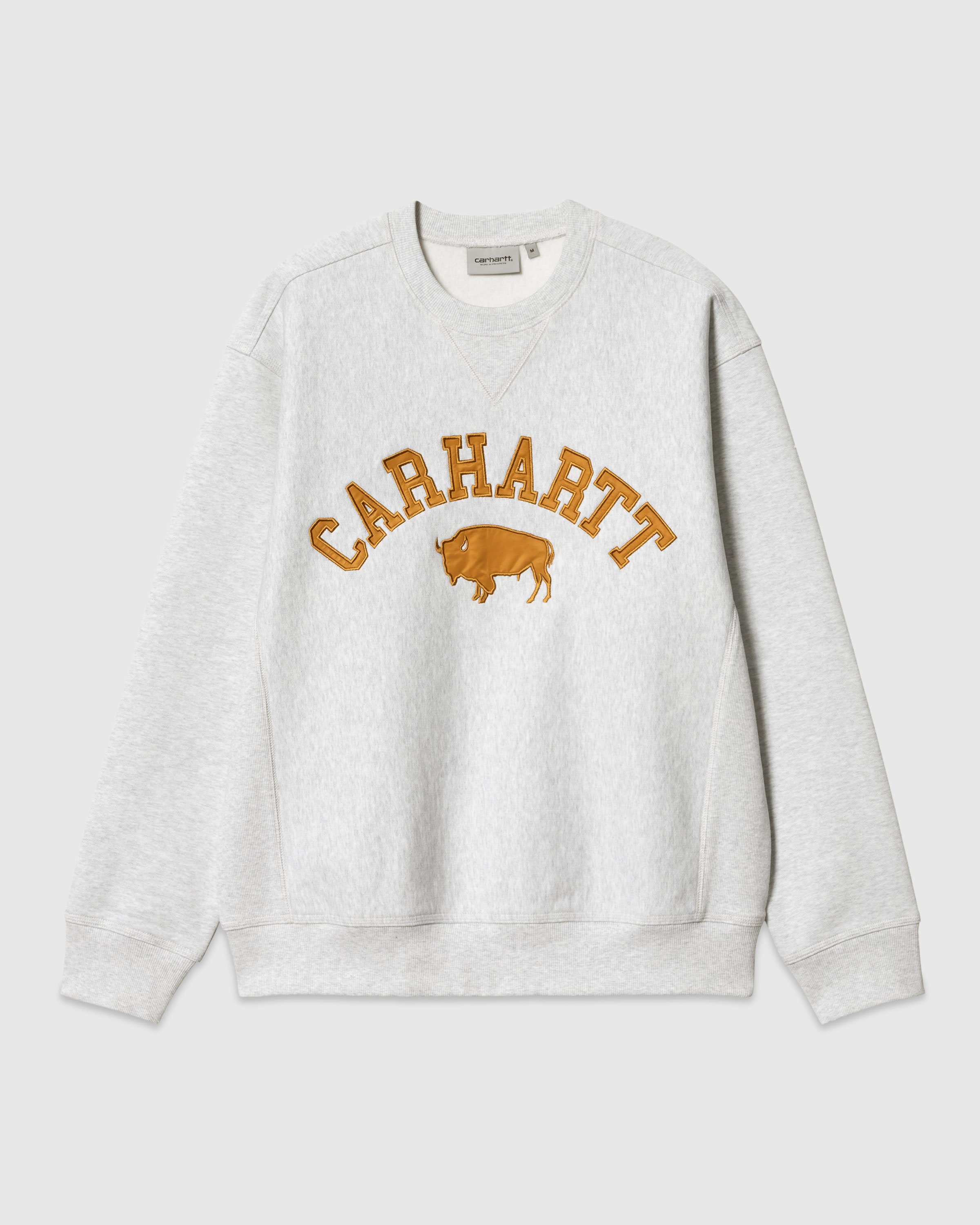 Carhartt WIP - Locker Sweatshirt Ash Heather/Brown - Clothing - Black - Image 1