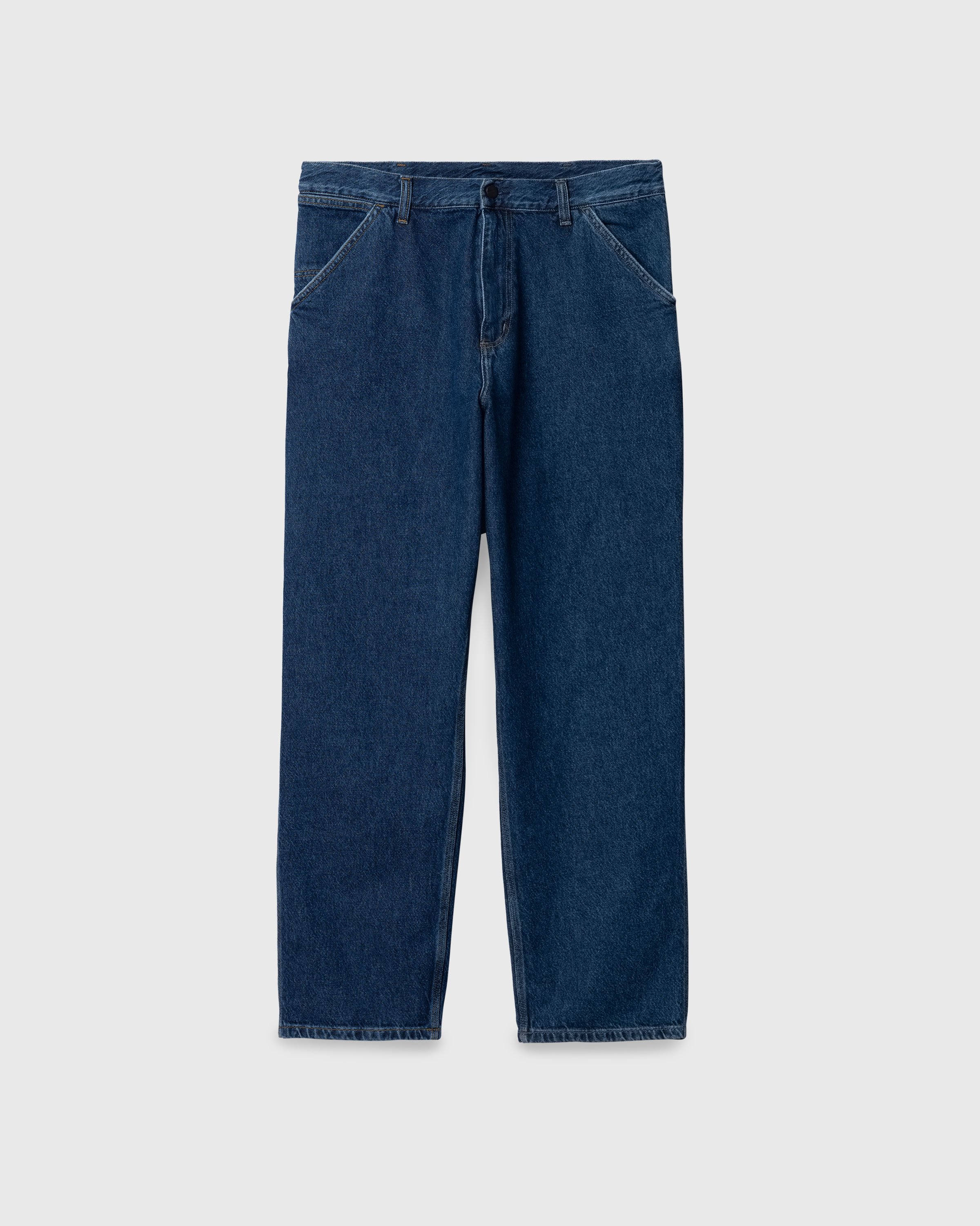 Carhartt WIP - Single Knee Pant Blue - Clothing - Blue - Image 1