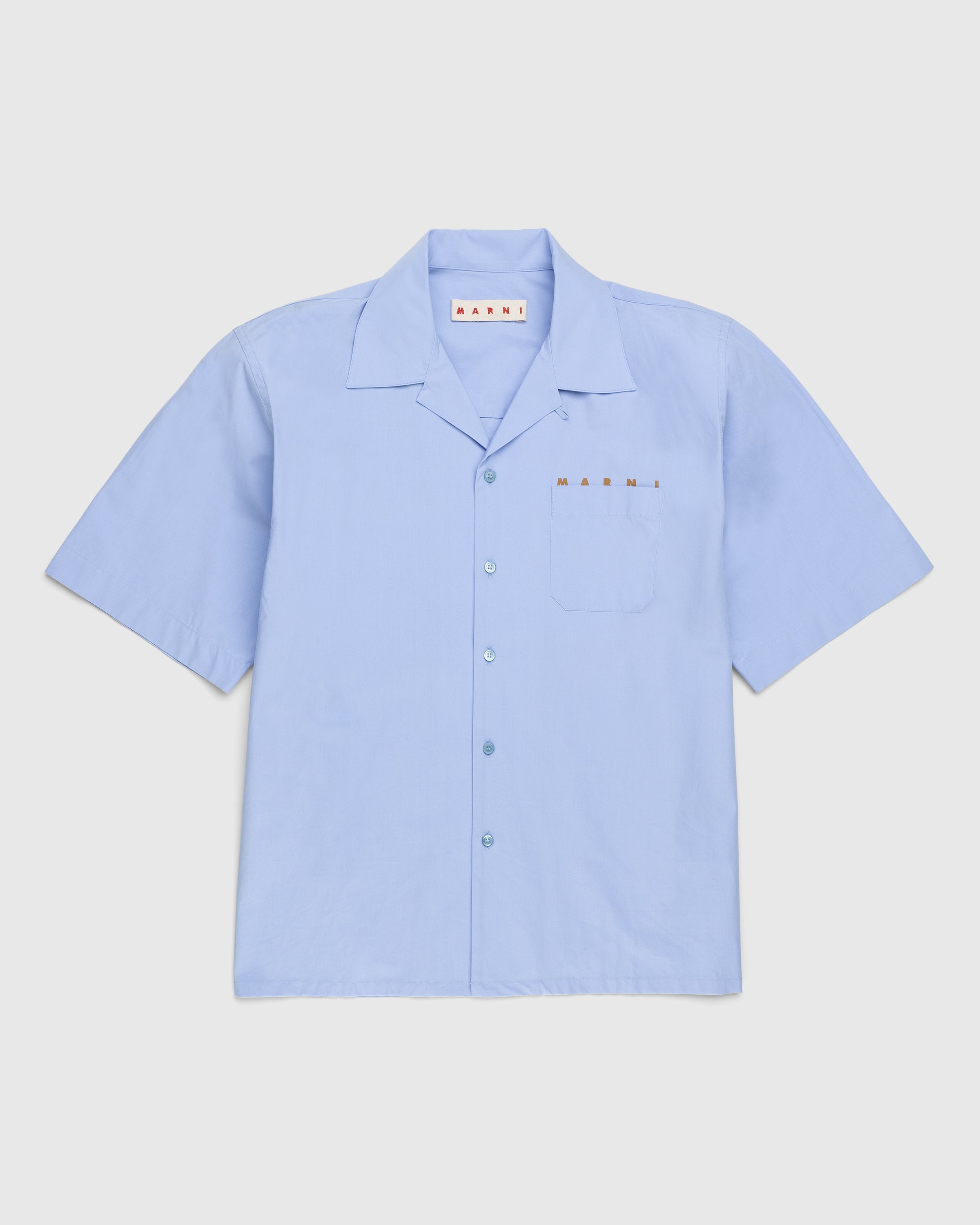 Marni - Logo Bowling Shirt Blue - Clothing - Blue - Image 1