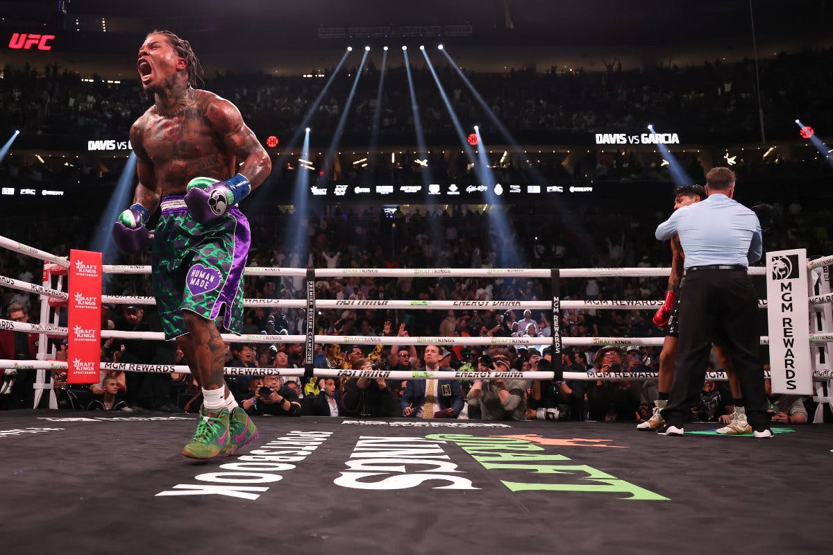 Gervonta Davis, in Human Made, KO's Ryan Garcia in Style