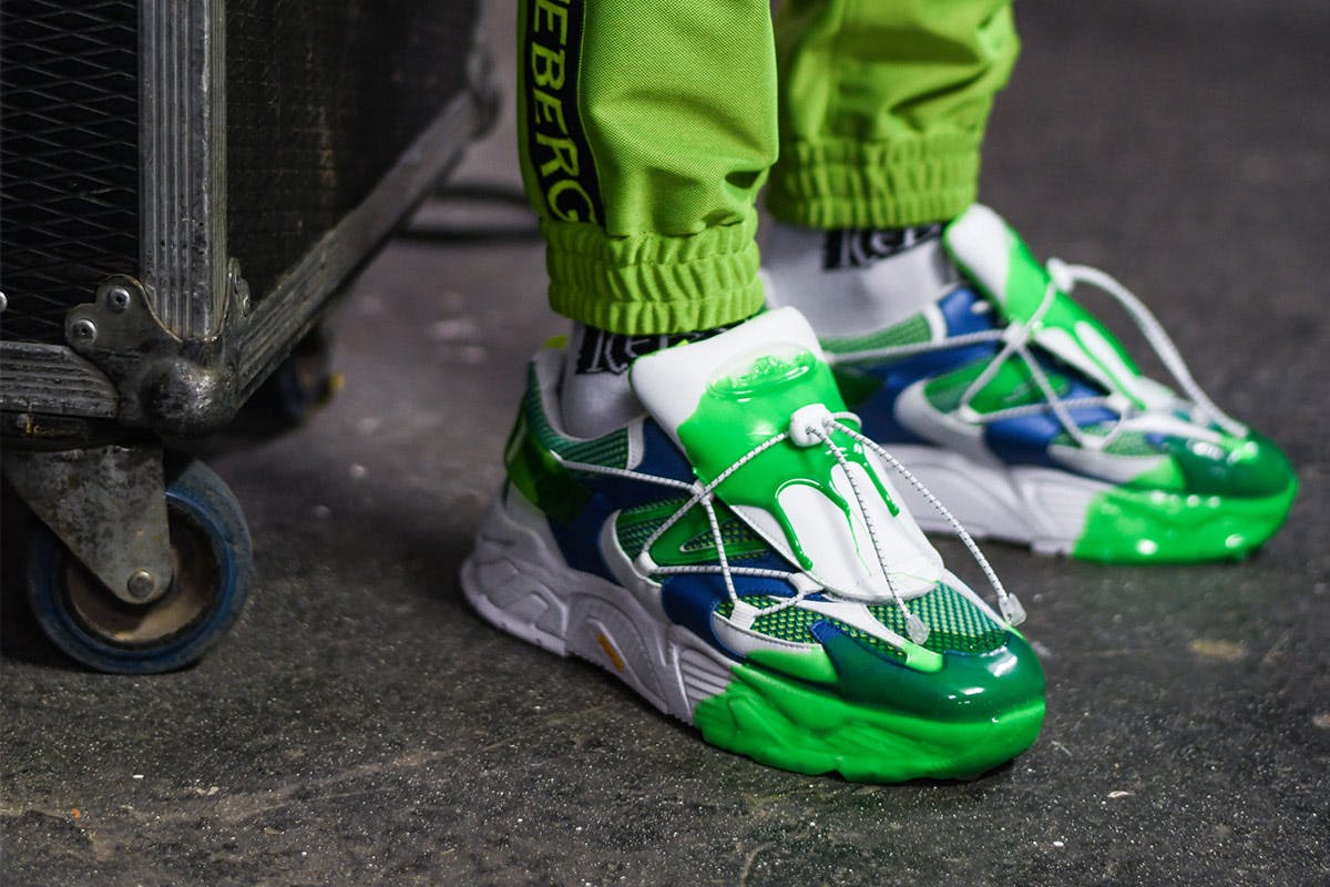 Iceberg Black and Green Athletic Shoes with Modern Sole da680136d7b5734672a7a5913a86d8  main image 3