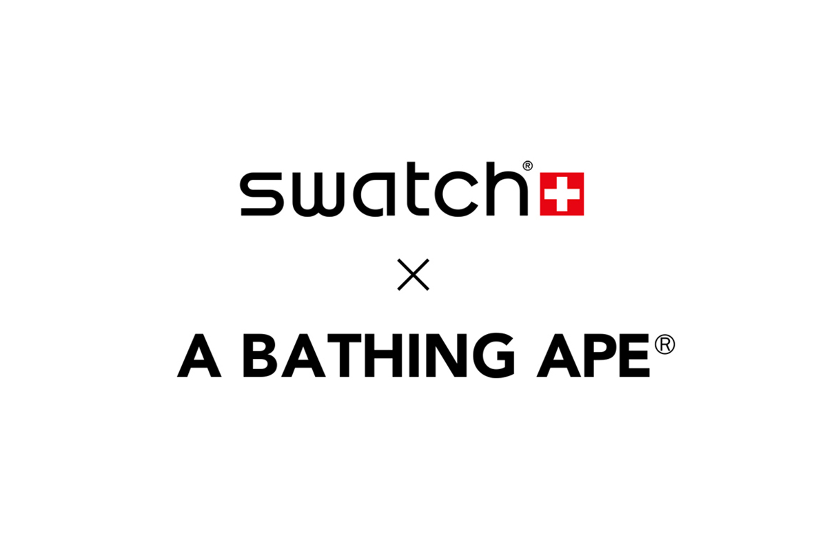 swatch bape big bold collaboration Adidas Futura KAWS