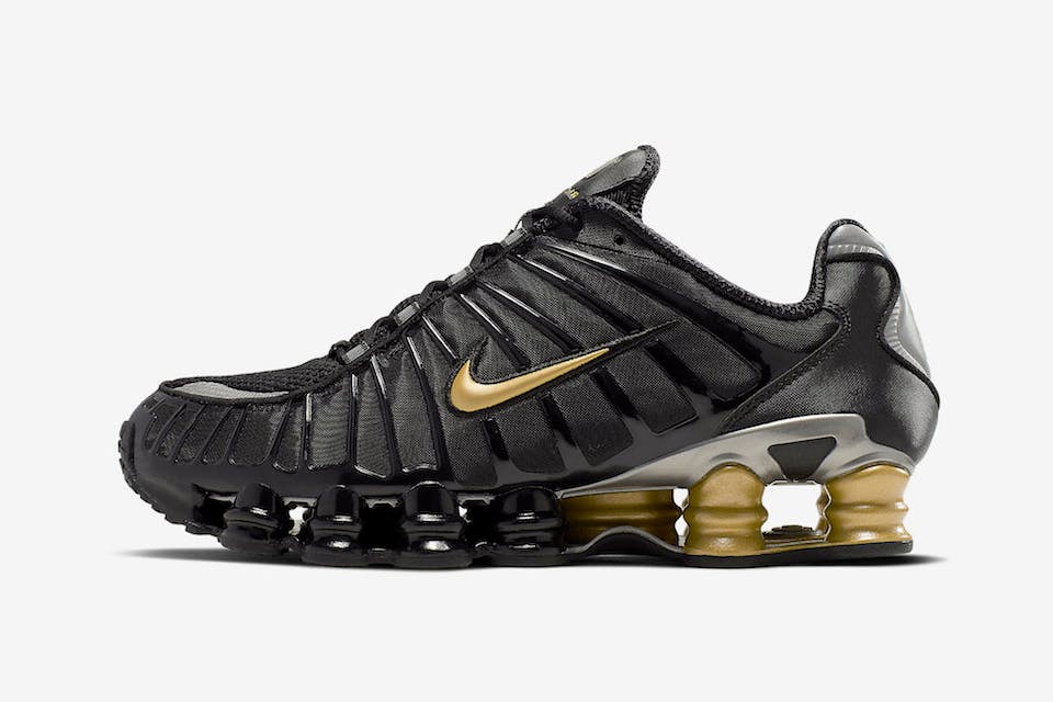 neymar nike shox tl black gold release date price