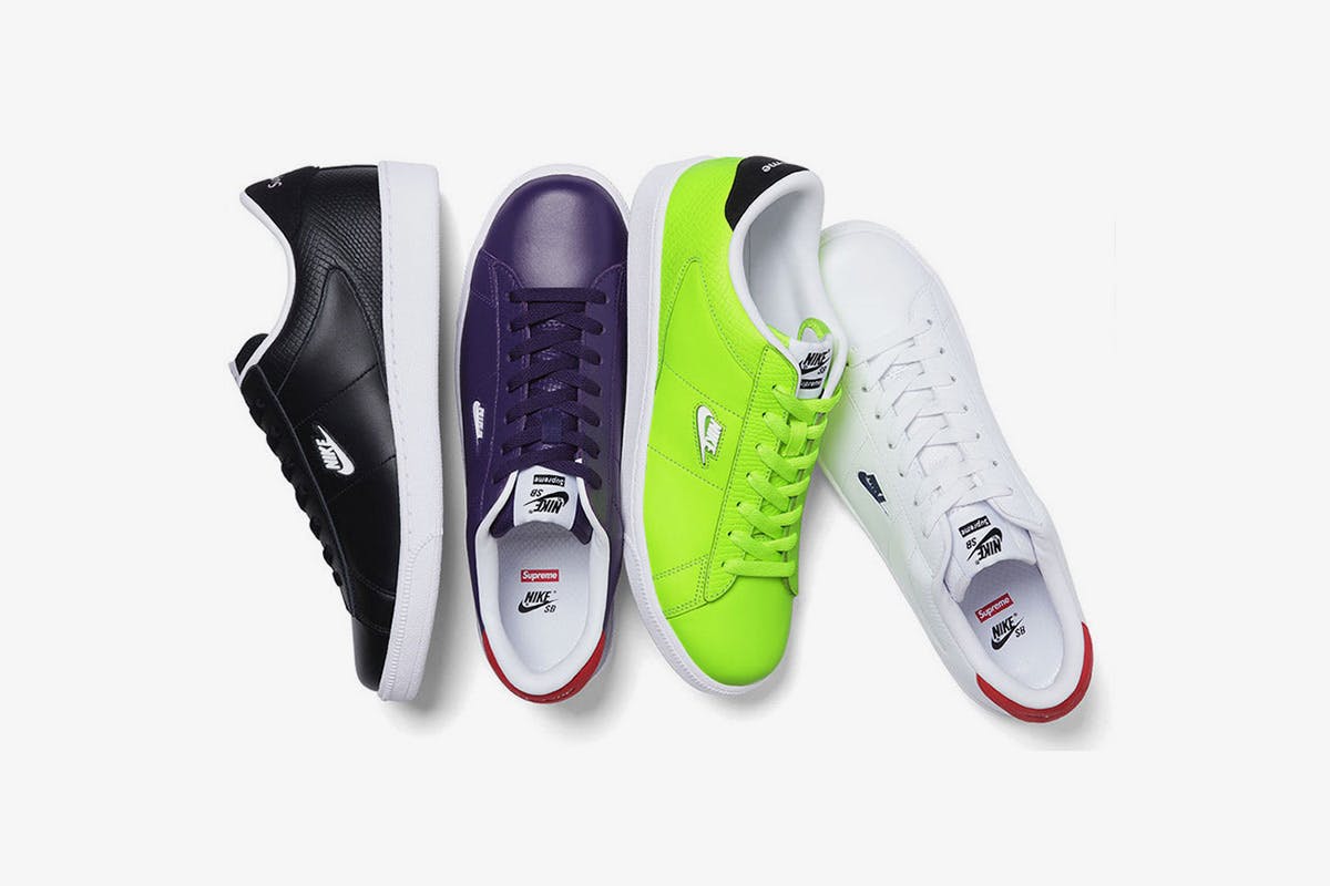 supreme nike full history comme des garcons