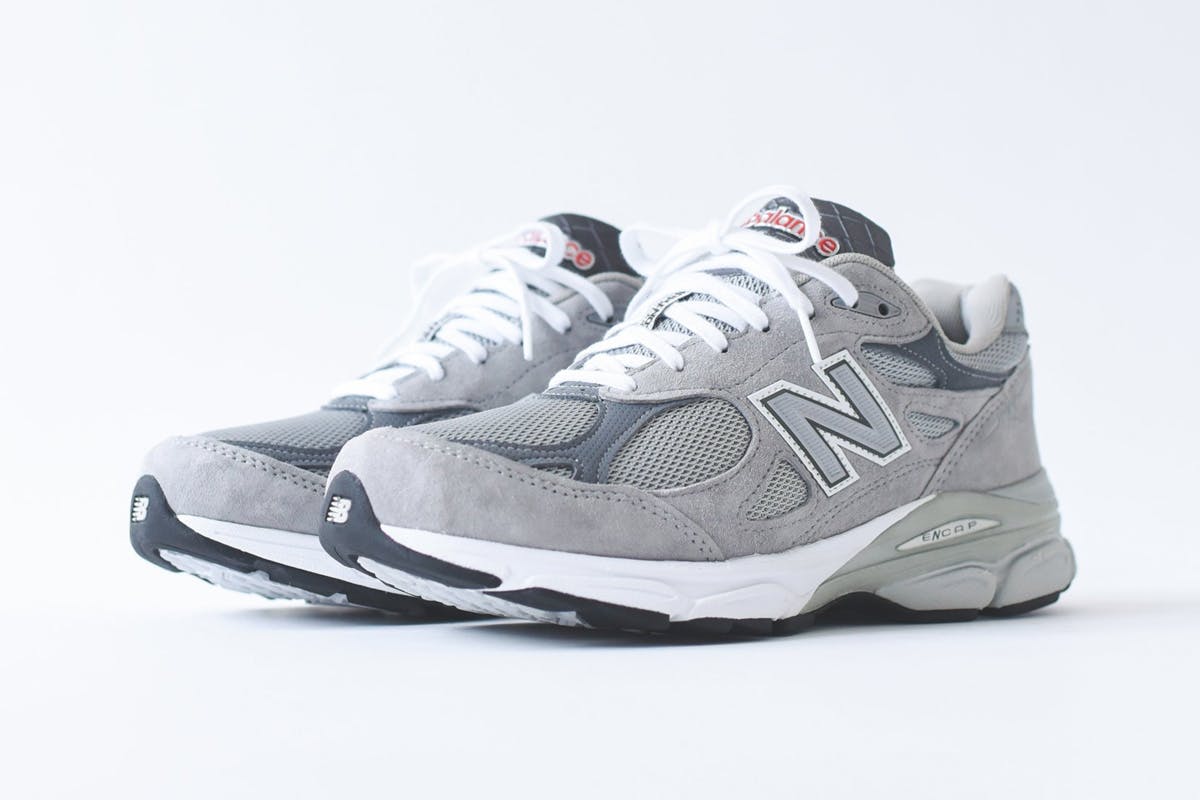 new balance 990v3 grey white release date price kith ronnie fieg