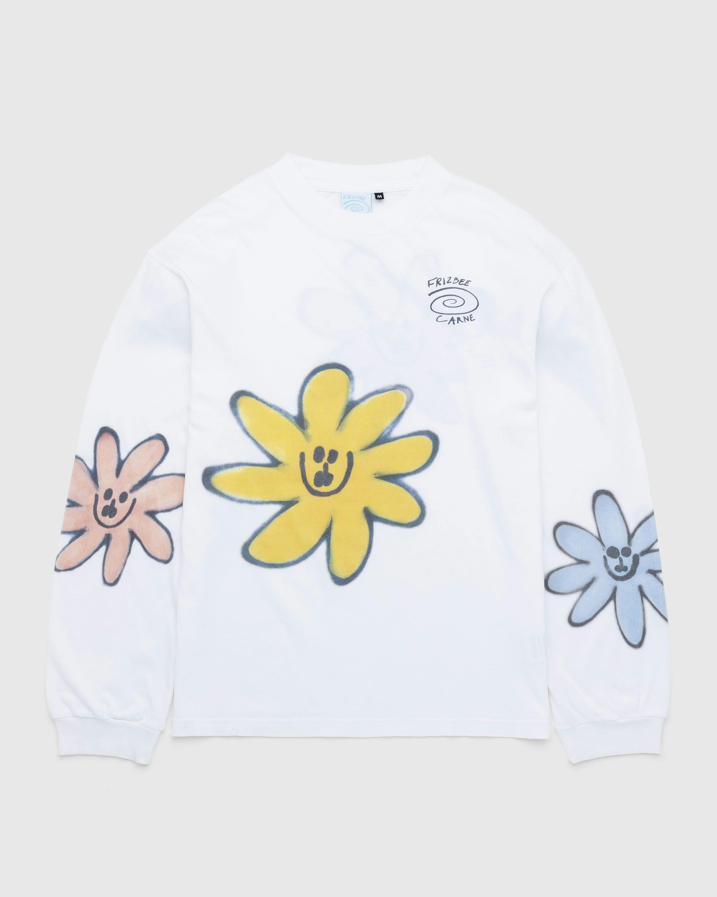 Carne Bollente x Frizbee Ceramics - Laid On Frizbee Longsleeve White - Clothing - White - Image 1