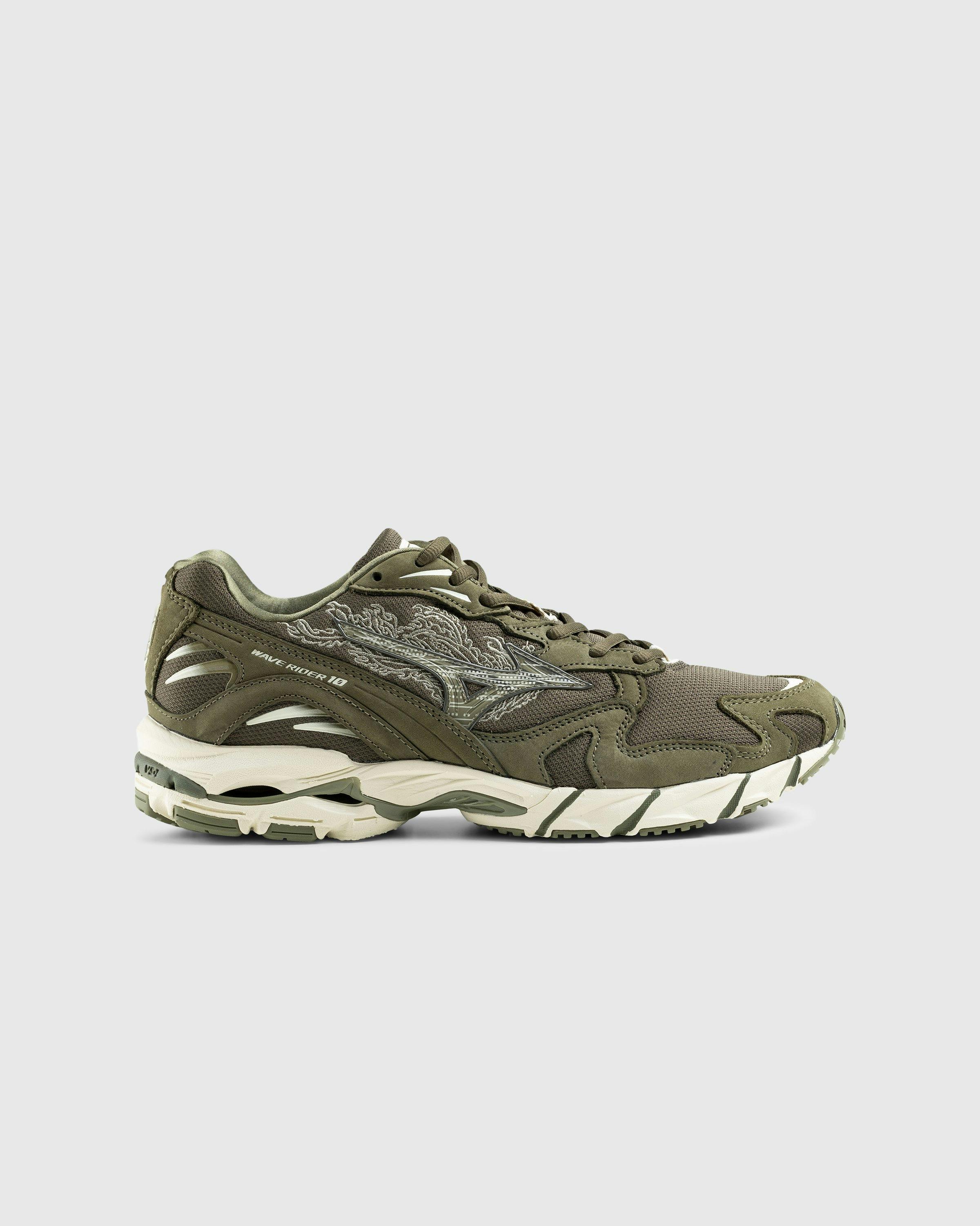 Mizuno x Maharishi - Wave Rider 10 Olive Green - Footwear - Black - Image 1