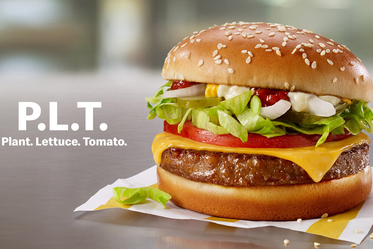 McDonald’s Beyond Meat P.L.T. burger