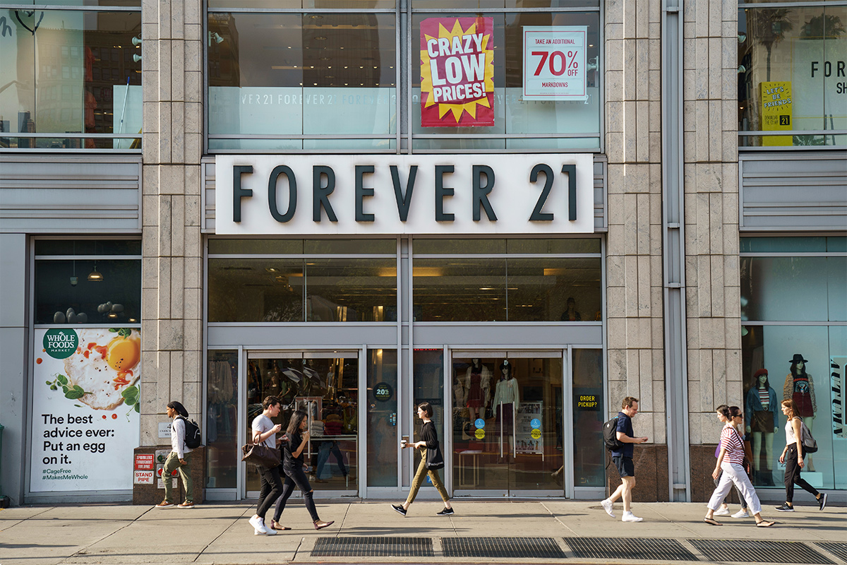 Forever 21 bankruptcy storefront