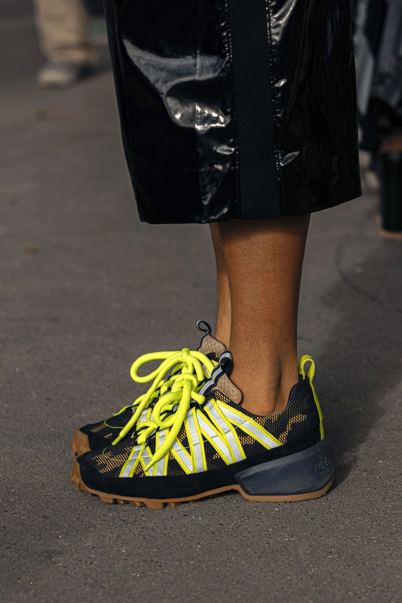 paris fashion week womens ss20 sneaker street style prada