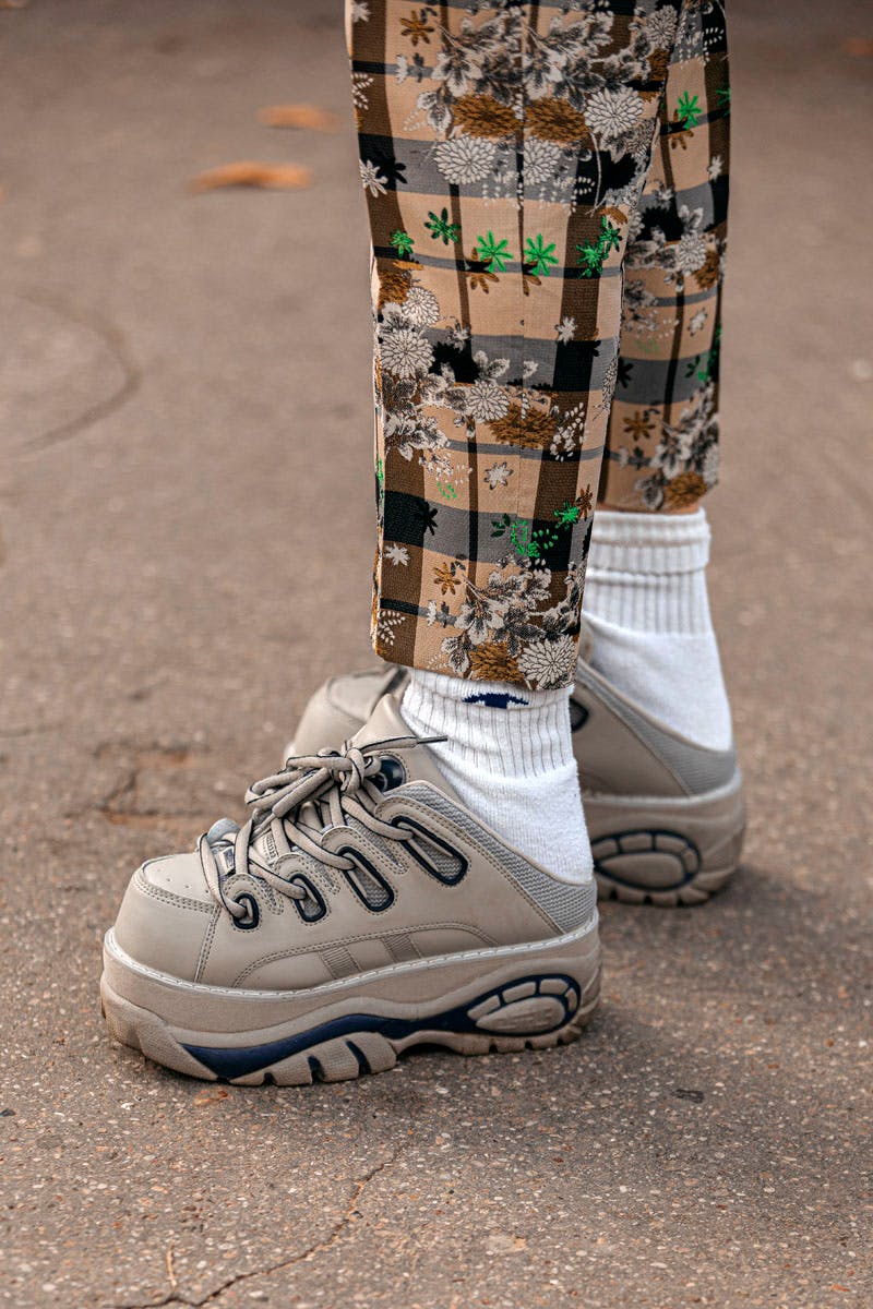 paris fashion week womens ss20 sneaker street style prada