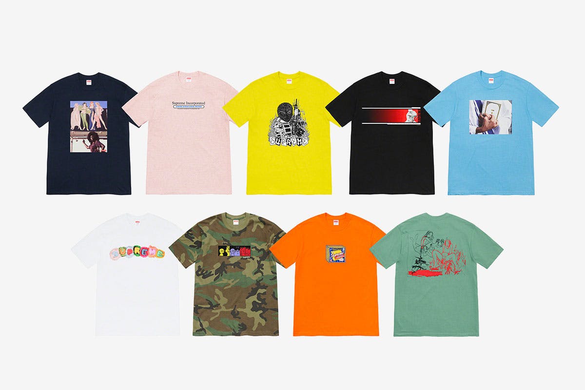 supreme fall tees 2019
