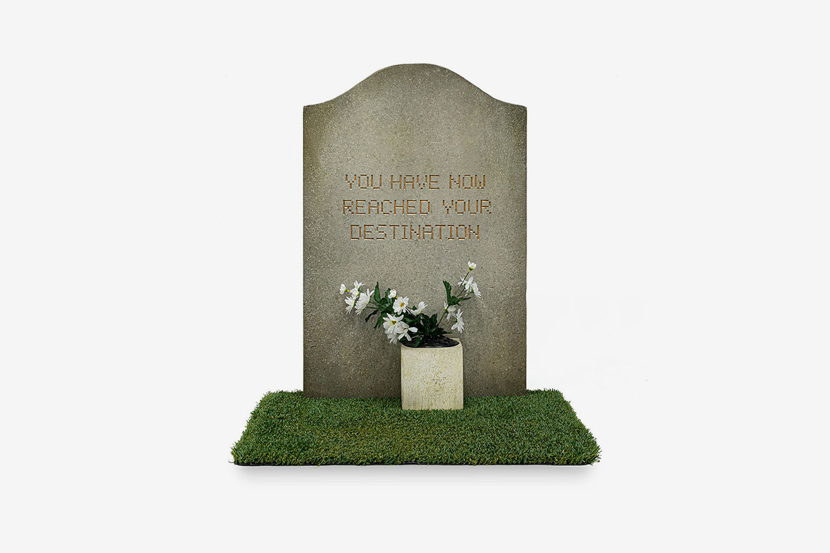 Banksy Gross Domestic Product tombstone