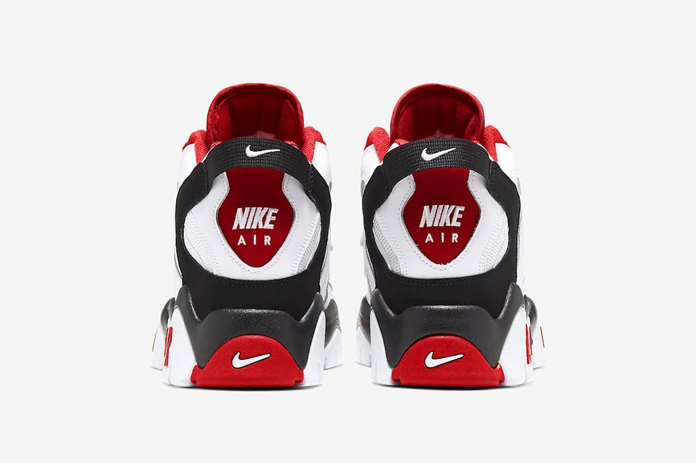 Nike Air Barrage Mid white black red