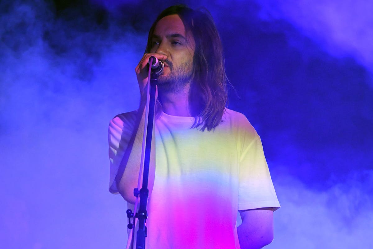 Kevin Parker Tame Impala performing