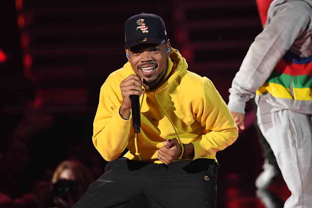 Chance the Rapper yellow hoodie