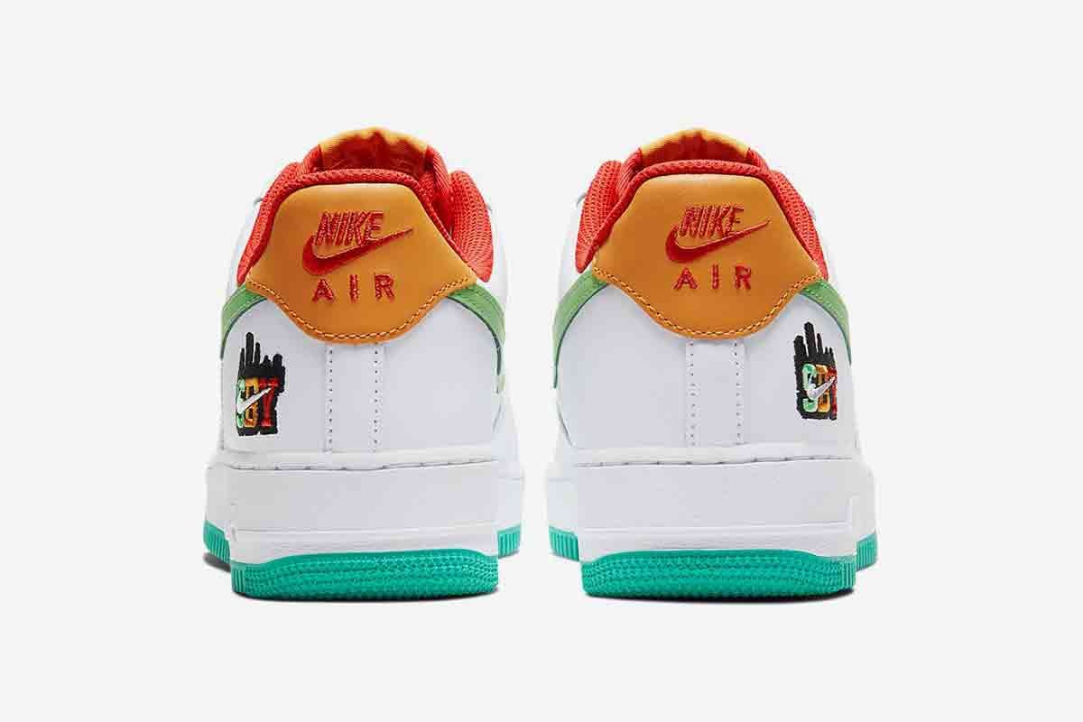 Nike Air Force 1 AF1 green Lightning Cartoon -  Israel