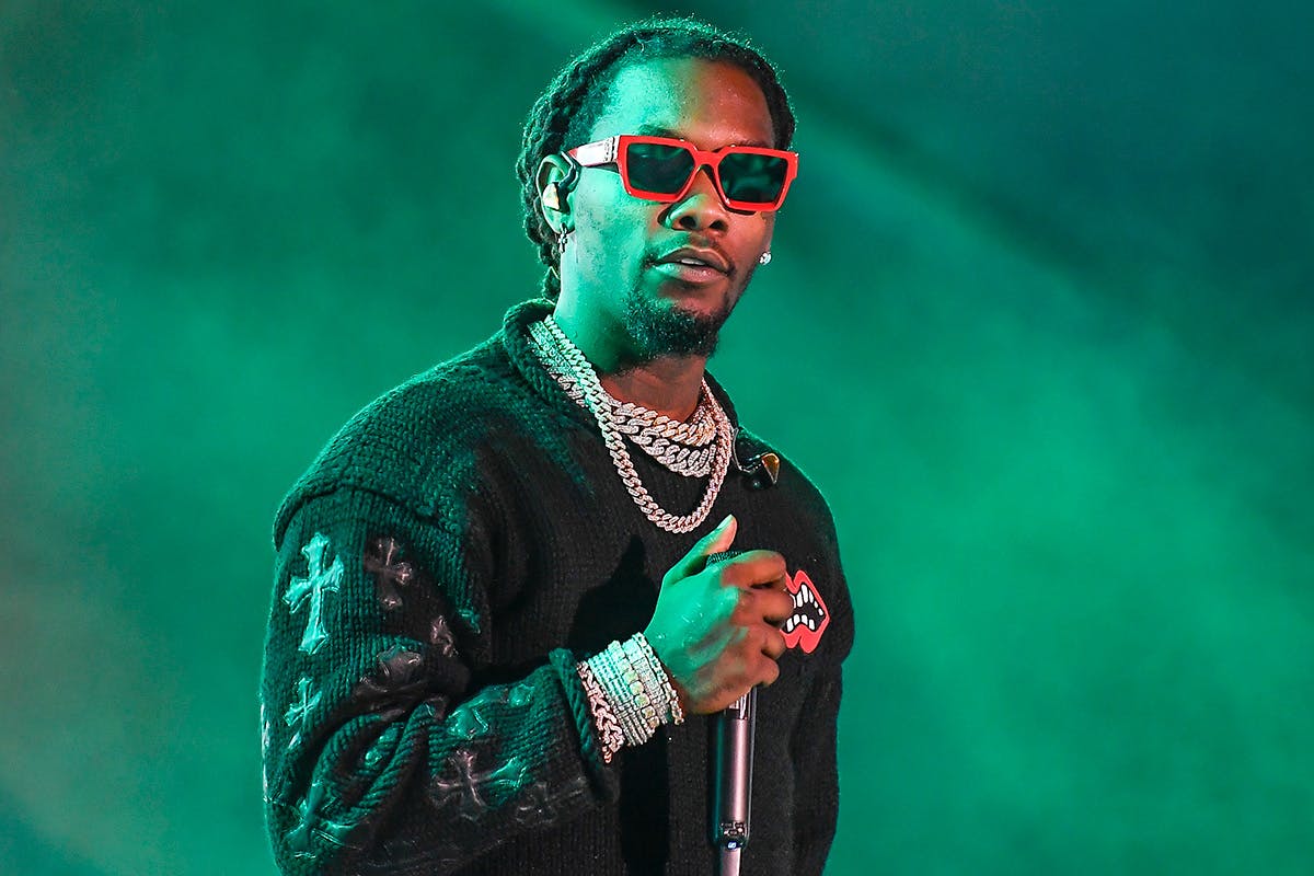 Offset performing at the Rolling Loud Festival in Oakland.