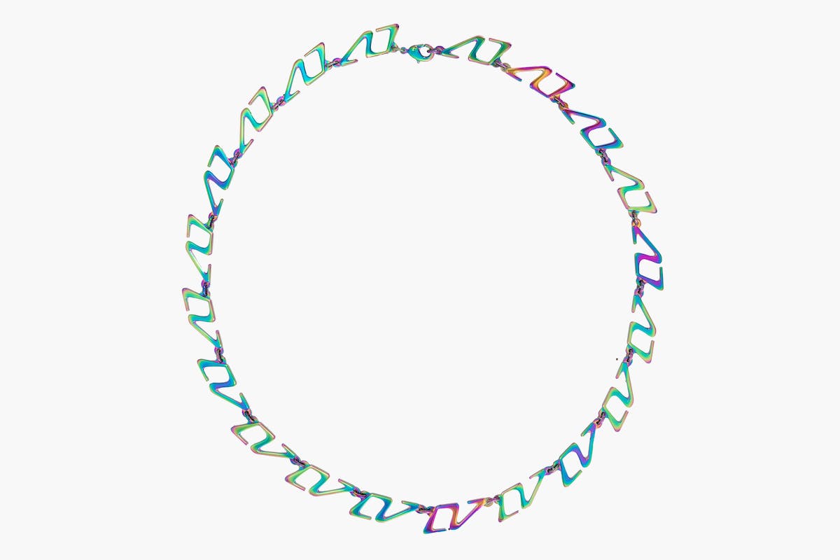 Pre-owned 2054 Chain Necklace Rainbow